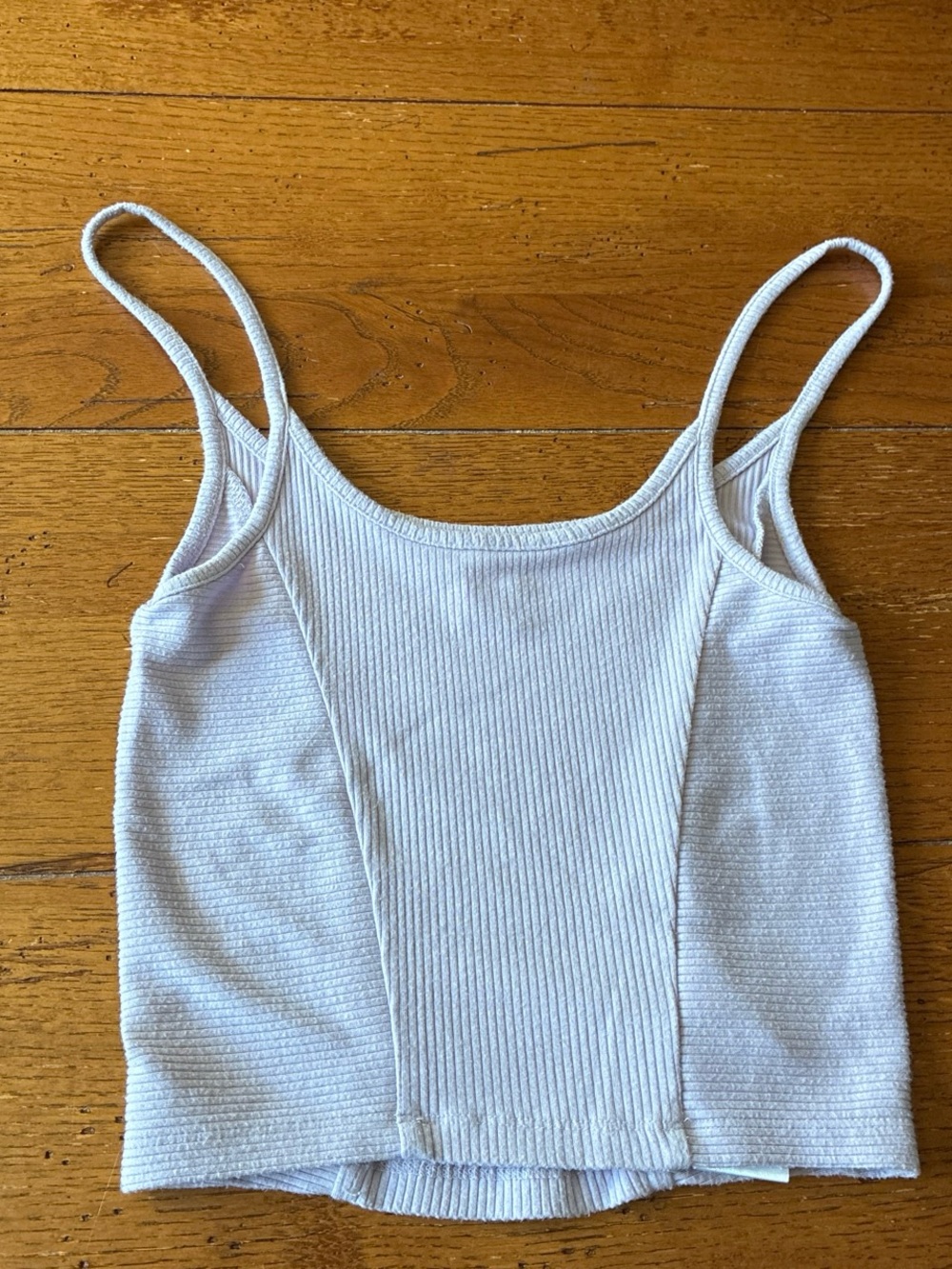 BDG light purple lavender Ribbed Cropped Tank Top